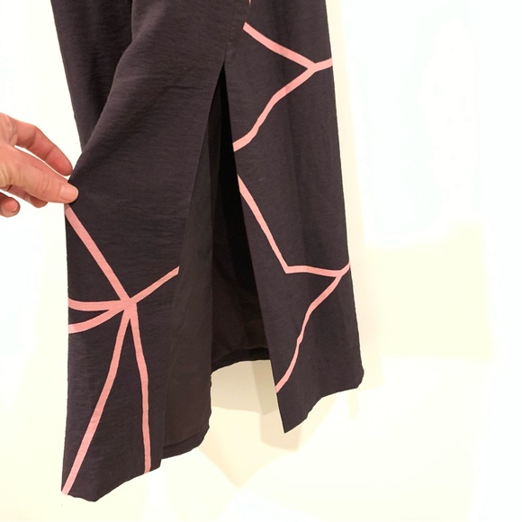 Finders Black and pink midi dress size small - Picture 3 of 8